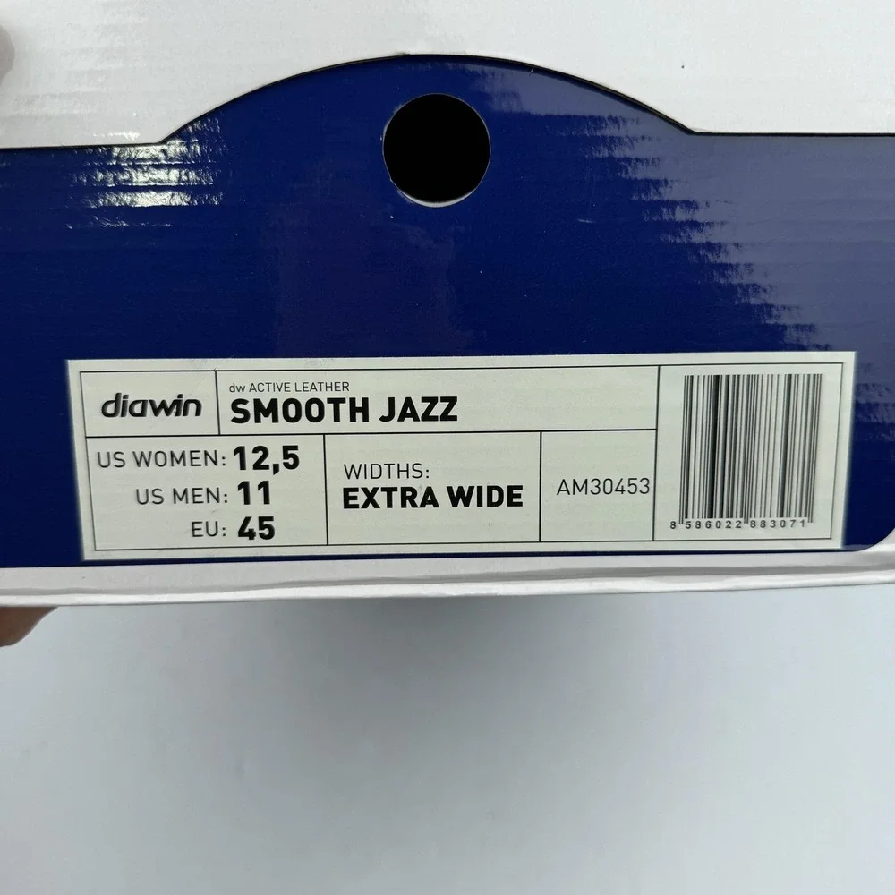 Diawin Smooth Jazz Shoes Mens Size‎ 11 White Leather Wide Orthopedic Walking